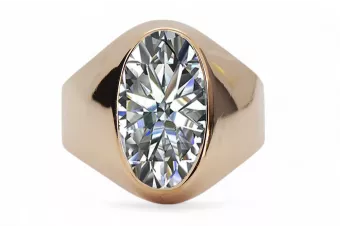 Originales Vintage-Roségold aus 14 Karat Zirkon Ring Vintage Schmuck vrc077r